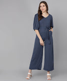 Women's Trendy Solid Crepe Jumpsuit